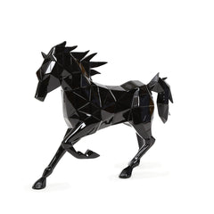 Blaze Horse Sculpture Black