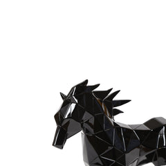 Blaze Horse Sculpture Black