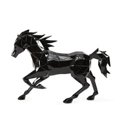 Blaze Horse Sculpture Black