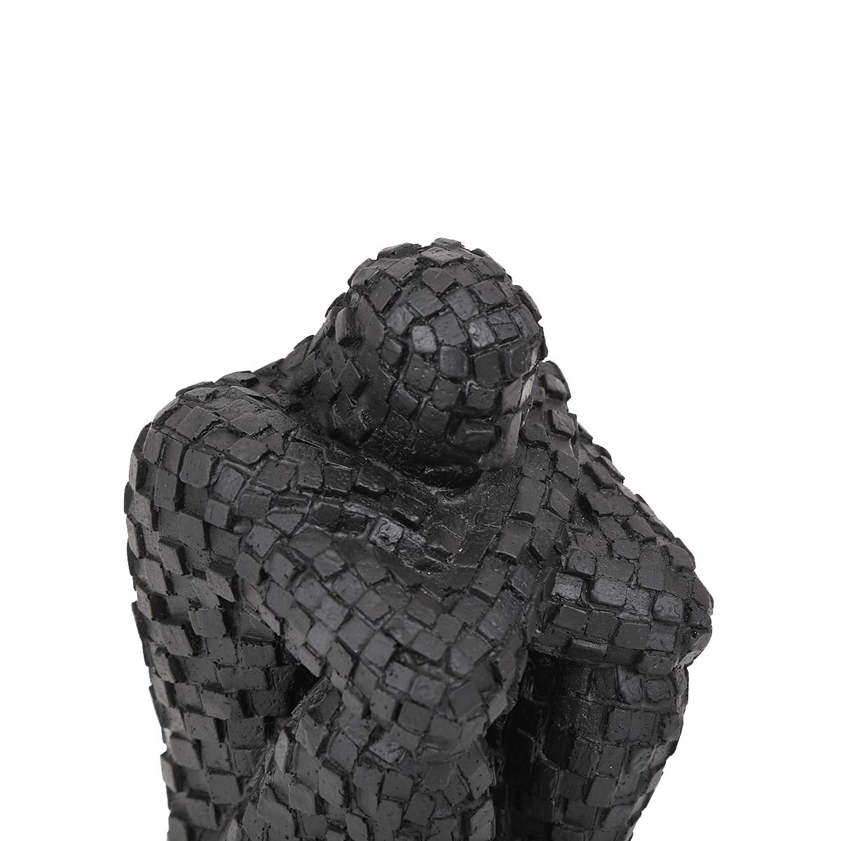 Thinking man sculpture - Black