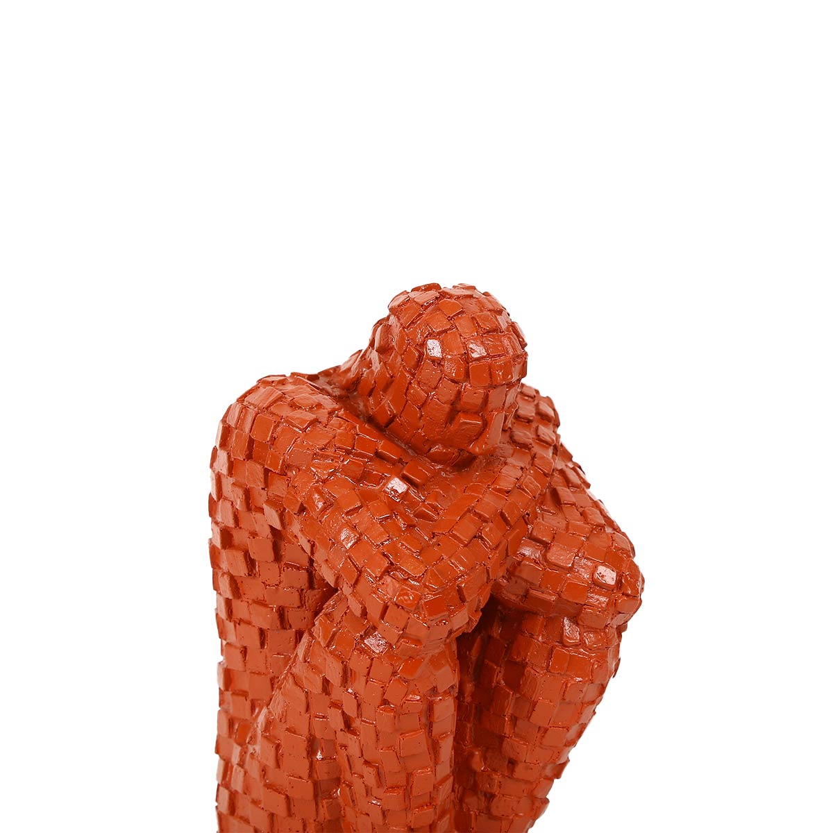 Thinking man sculpture Red