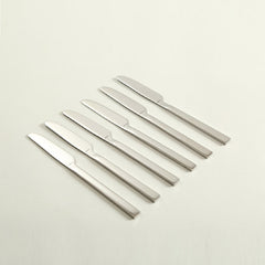 Carlo Table Knife Set Of 6 Silver