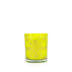 Nitya Glass Candle Green Set of 2