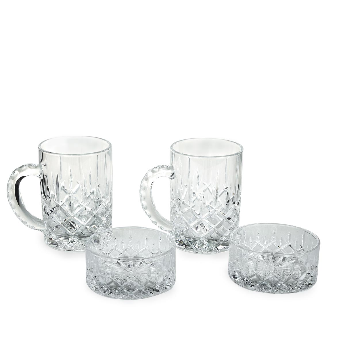 Nachtmann Noblesse Beer Mugs with 2 Nut Bowls Set