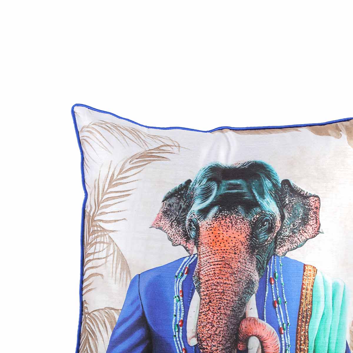 Quirky Kingdom Elephant Cushion Cover 18 x 18 Inch