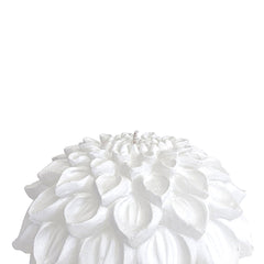 Manulena Matt White Dahlia Candle Small