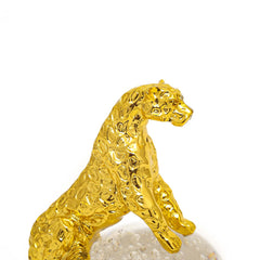 Crystal Leopard Decorative Object
