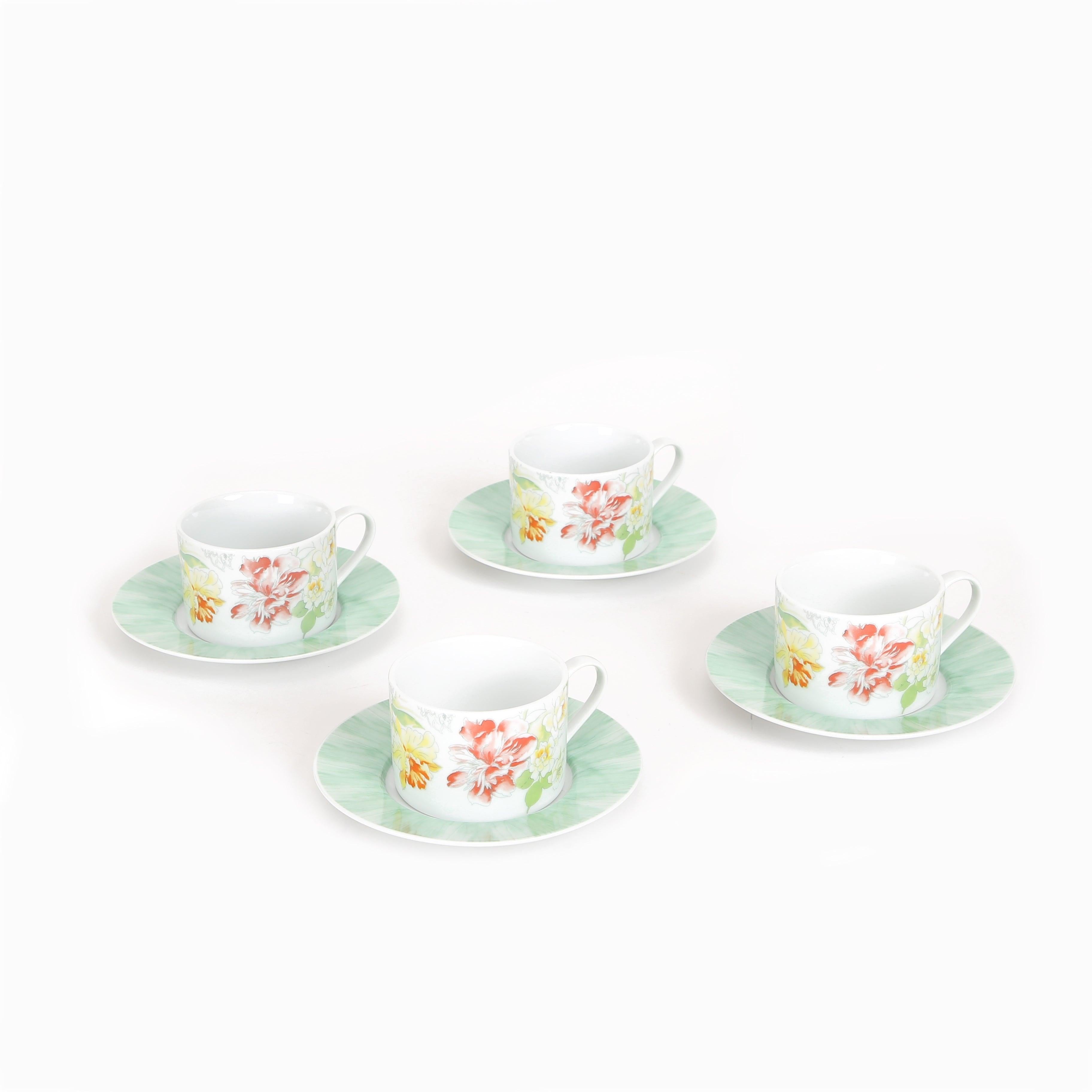 Amore Cup & Saucer Set of 4 - Home4u