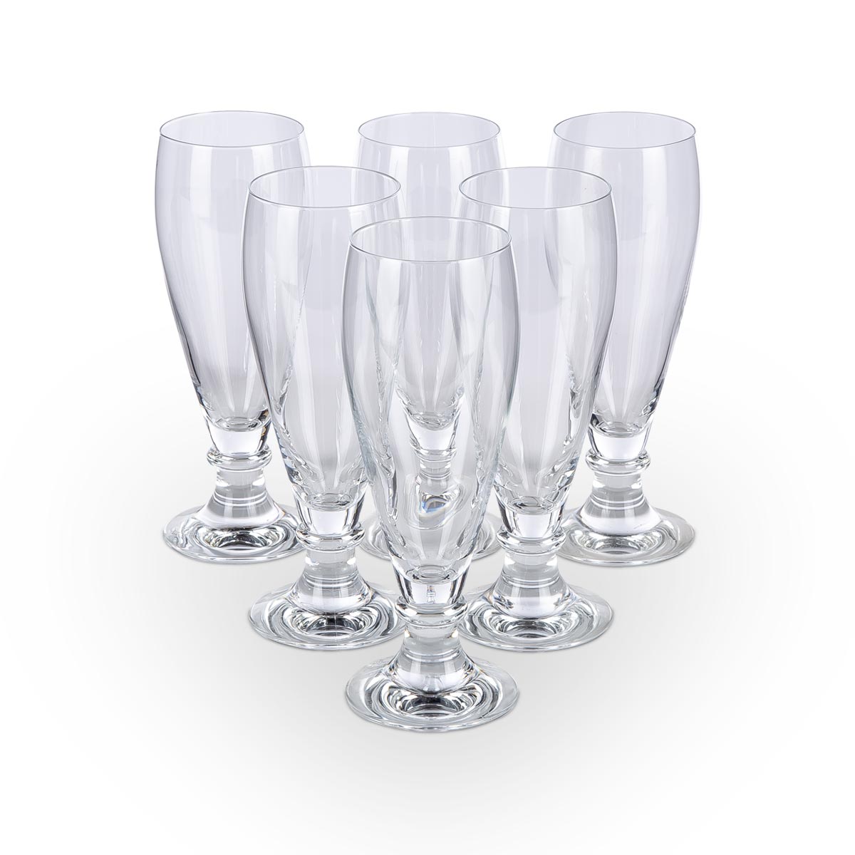 Sz, Bruessel Beer Glasses Set Of 6