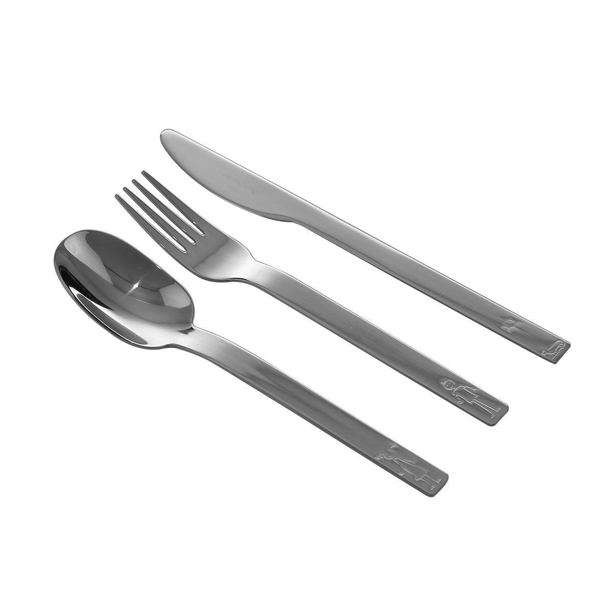 Herdmar Silver Metal Turini S.S Baby Cutlery - Set of 3 - Home4u
