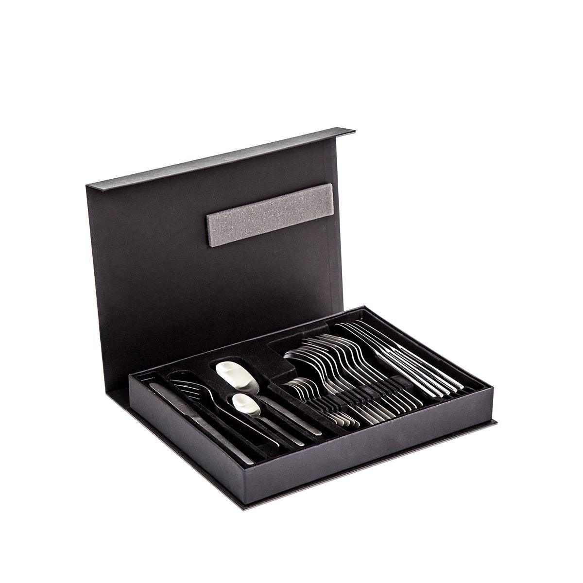 Herdmar Silver Metal Amsterdam Cutlery - Set of 24 - Home4u