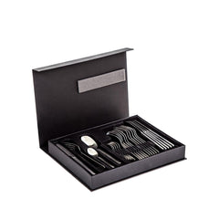 Herdmar Silver Metal Amsterdam Cutlery - Set of 24 - Home4u