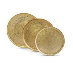 Serving Tray Aluminium / Brass Set of 3