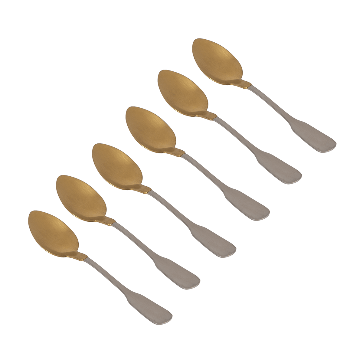 Herdmar Multicolored Metal Mono Tea Spoon - Set of 6 - Home4u
