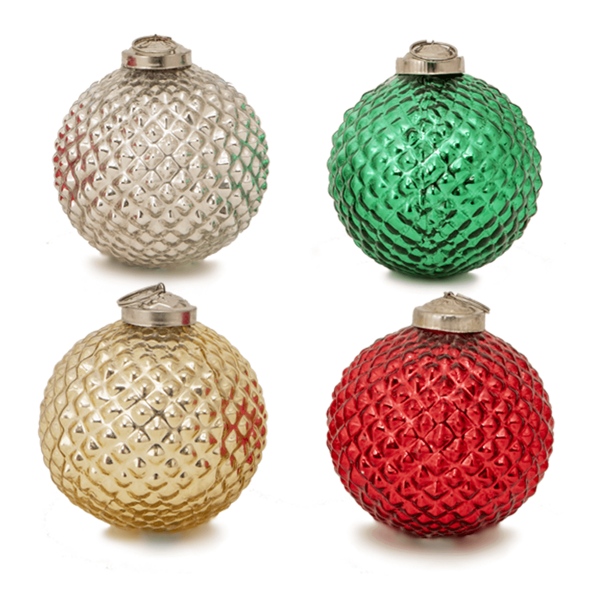 Gloria Large Christmas Ornaments Set of 4 - Home4u