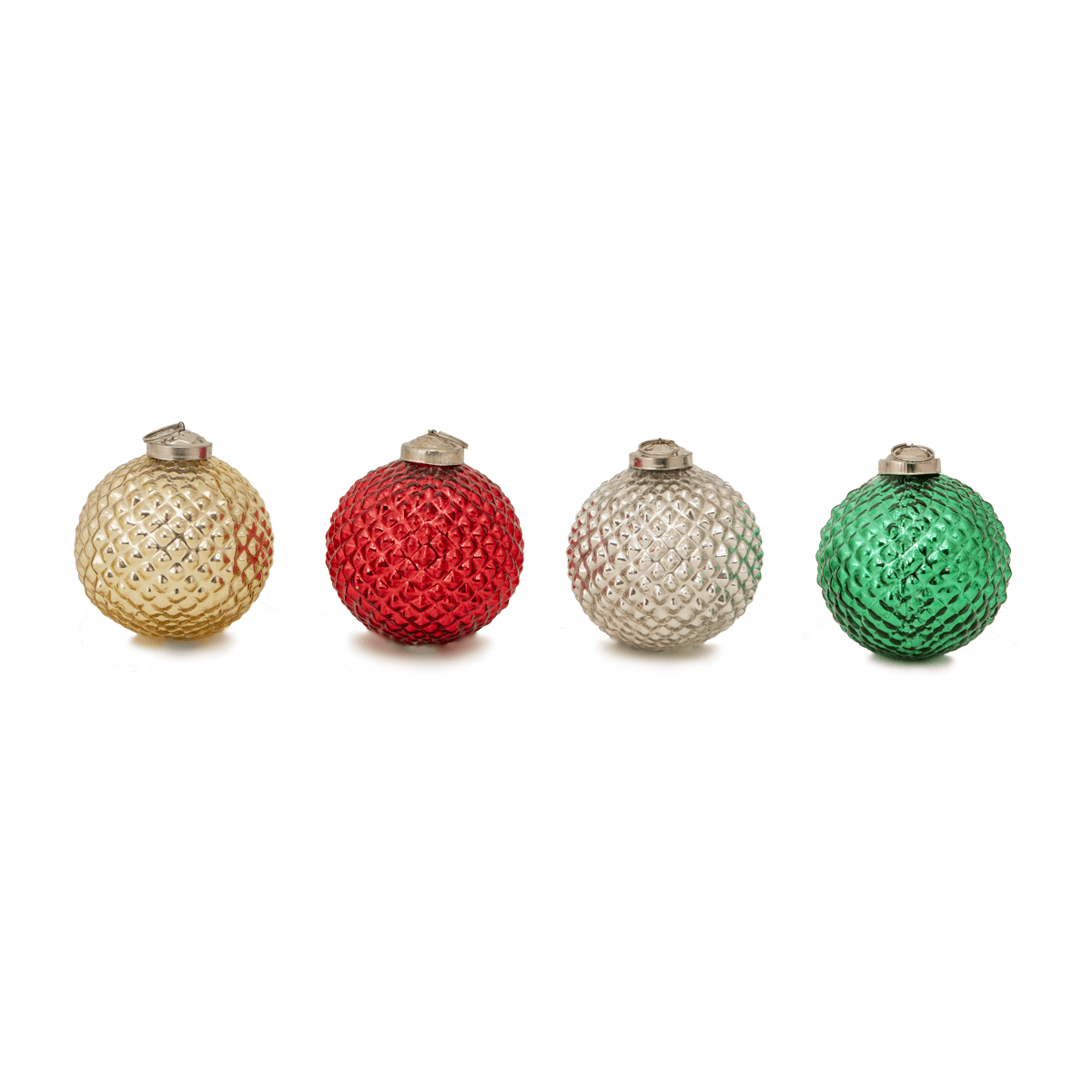 Gloria Small Christmas Ornaments Set of 4 - Home4u