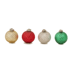 Gloria Small Christmas Ornaments Set of 4 - Home4u