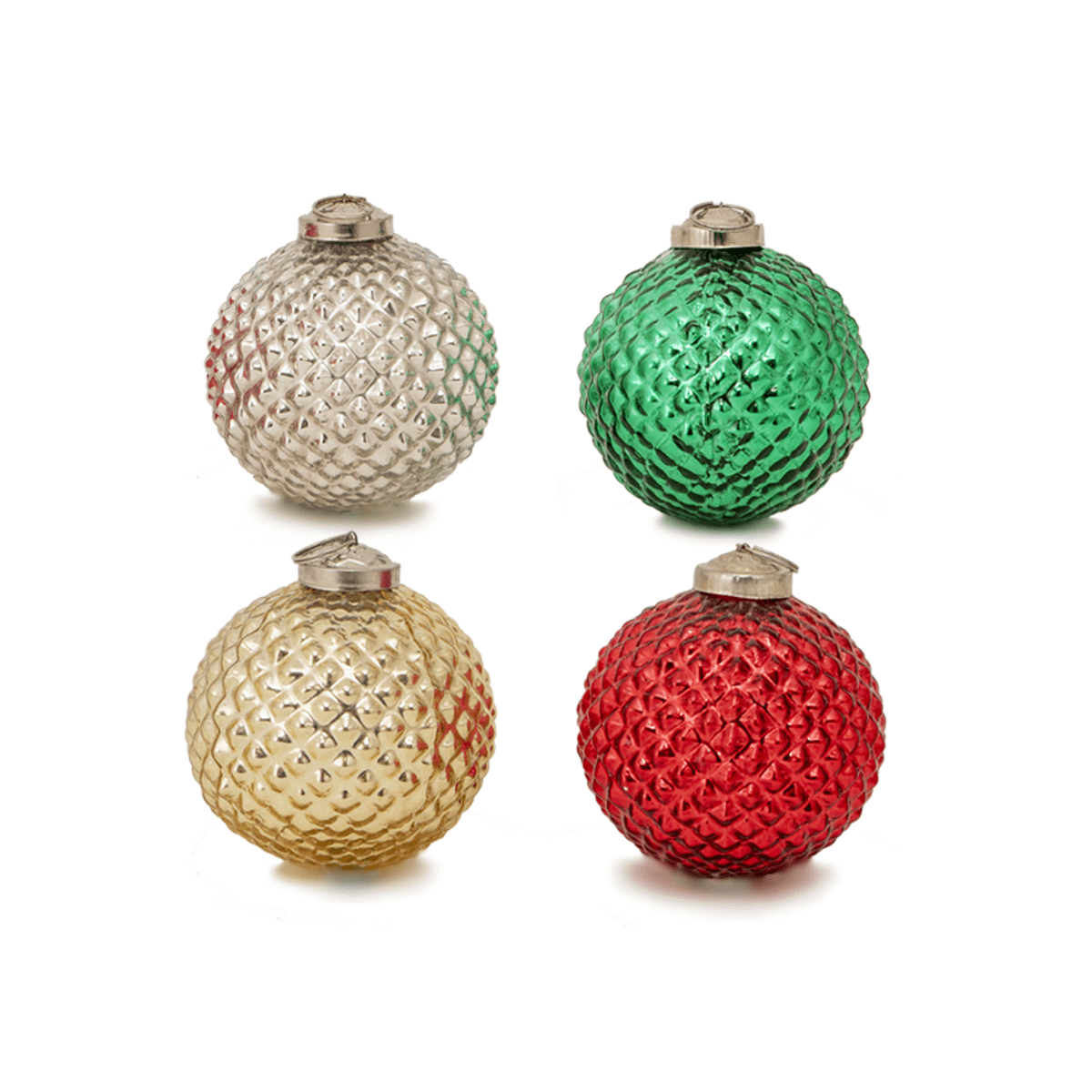 Gloria Small Christmas Ornaments Set of 4 - Home4u