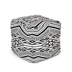 Enervee Pouffe Black & White Color - Home4u