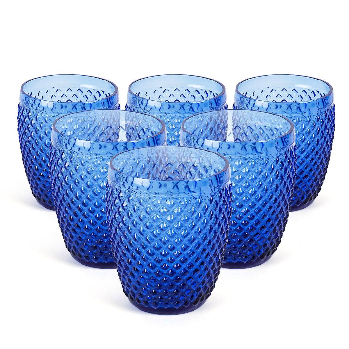 Angelite Drinking Glasses Set Of 6 Light Blue 320 Ml - Home4u