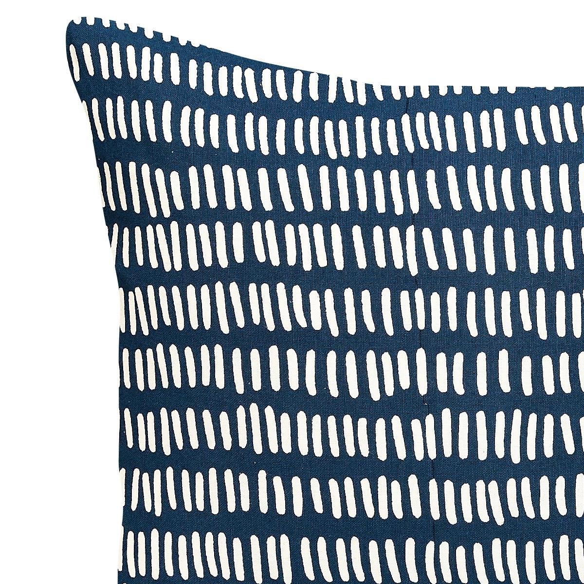 Ikat 18 In X 18 In Blue Cushion Cover - Home4u
