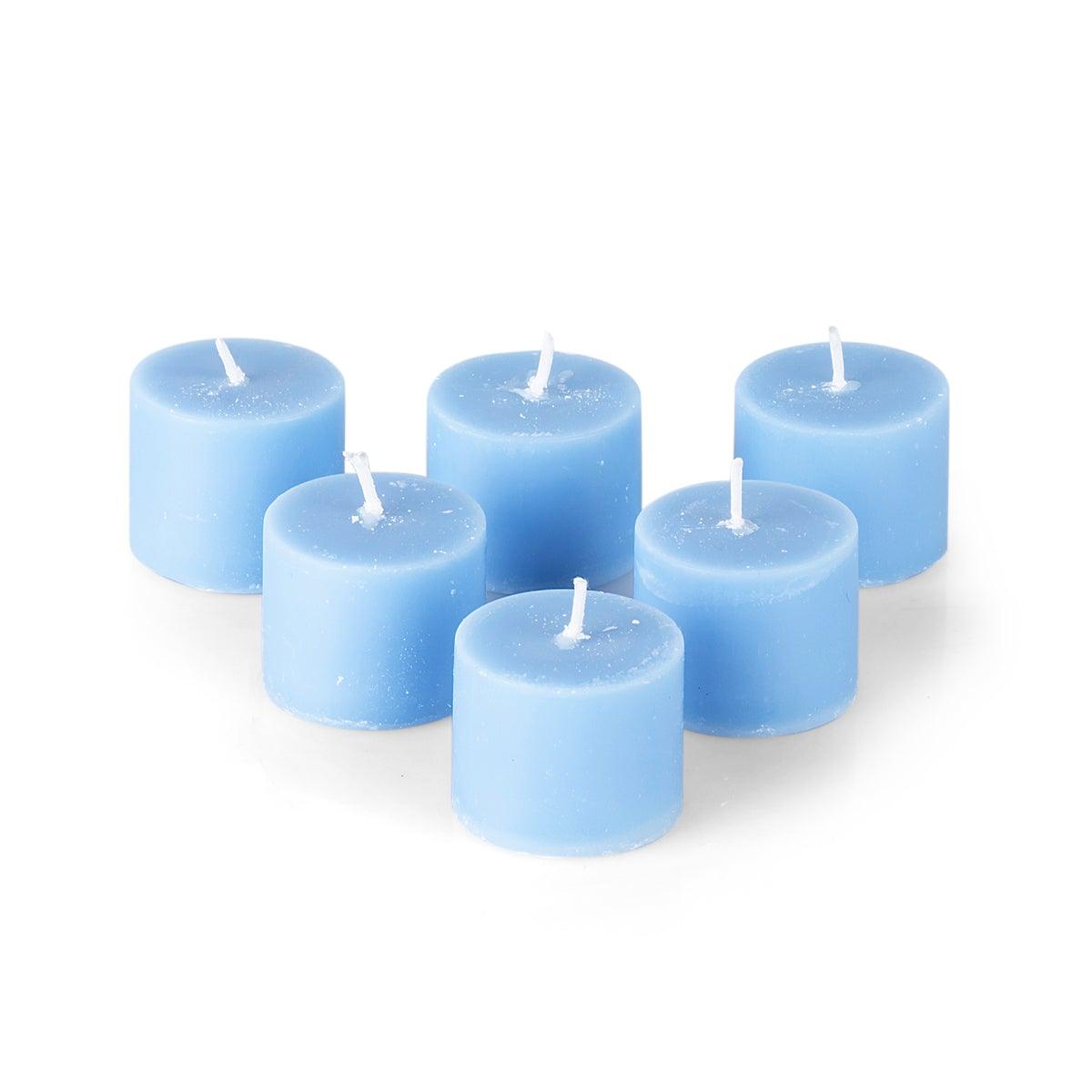 Corsage  Blue Votive Candle Sa,Set Of 6 - Home4u
