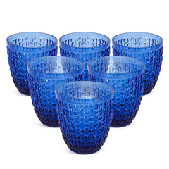 Calcite Drinking Glasses Set Of 6 Light Blue 300 Ml - Home4u