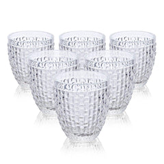 Calcite Drinking Glasses Set Of 6 Clear 300 Ml - Home4u