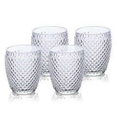 Angelite Drinking Glasses Set Of 4 Clear 320 Ml - Home4u