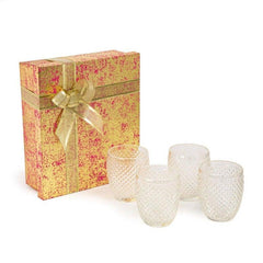 Angelite Drinking Glasses Set Of 4 Clear 320 Ml - Home4u