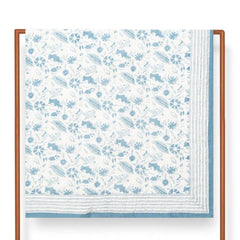 Teesta 90 In X 90 In Blue Bedspread - Home4u