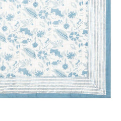 Teesta 90 In X 90 In Blue Bedspread - Home4u