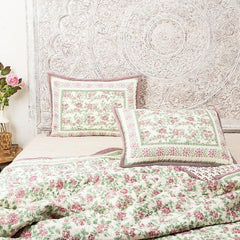 Guncha 90 In X 90 In Pink Bedspread - Home4u