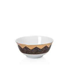 Gold Glamour Small Serve Bowl White - Home4u