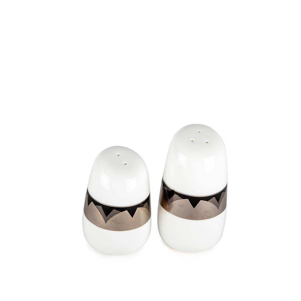 Mystic Lotus Salt & Pepper Set Of 2 White - Home4u