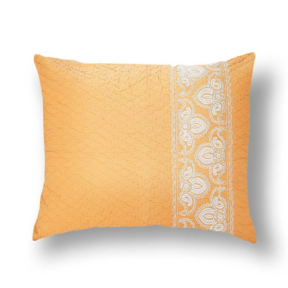Alecia 20 In X 24 In Orange Cushion Covers Set Of 2 - Home4u