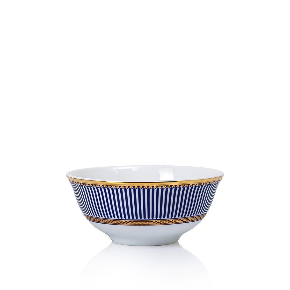Blue Geo Small Serve Bowl White - Home4u