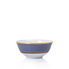 Blue Geo Small Serve Bowl White - Home4u
