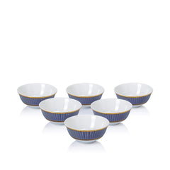 Blue Geo Small Serve Bowl White - Home4u