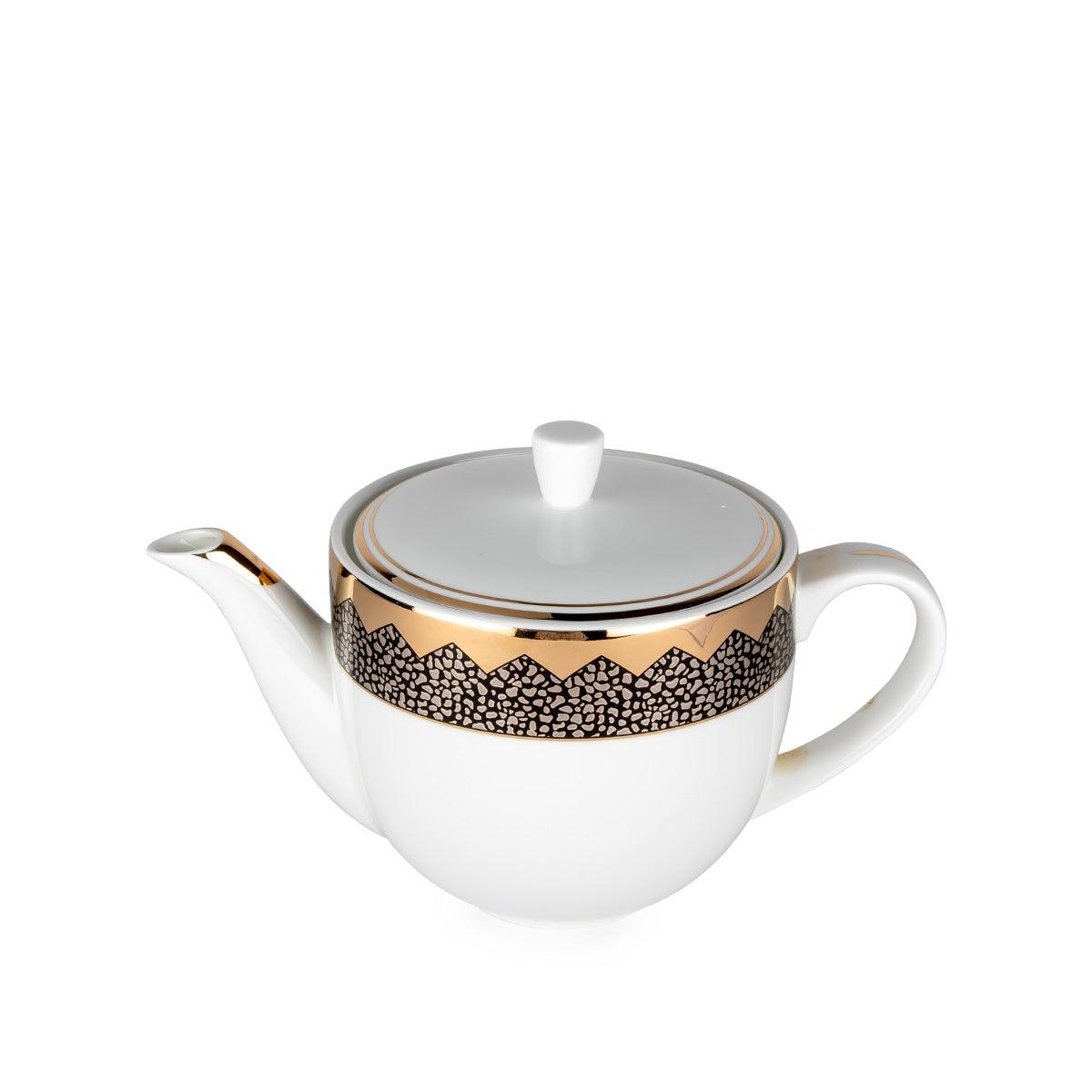 Gold Glamour Tea Pot White - Home4u