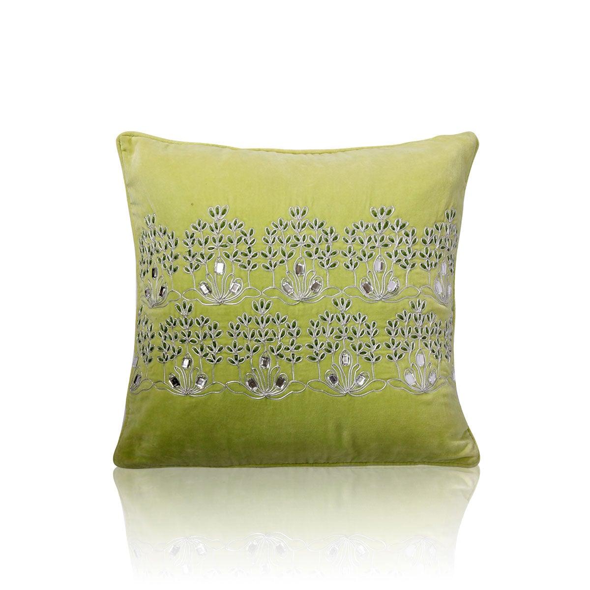 Amore 12 In X 12 In Green Cushion Cover - Home4u