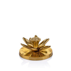 Lotus Golden Votive Lid With Candle - Home4u