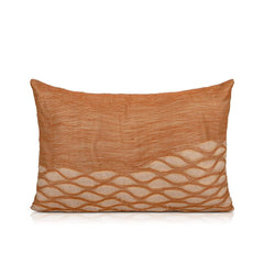 Elle 15 In X 20 In Orange & Copper Cushion Cover - Home4u