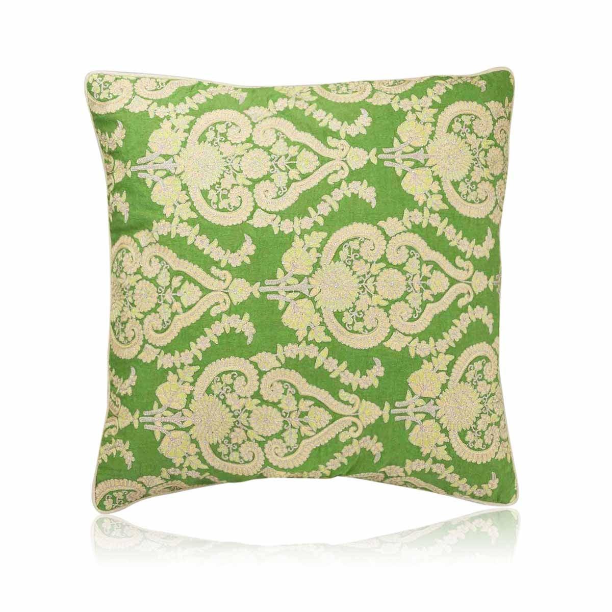 Aster 18 In X 18 In Green Cushion Cover - Home4u