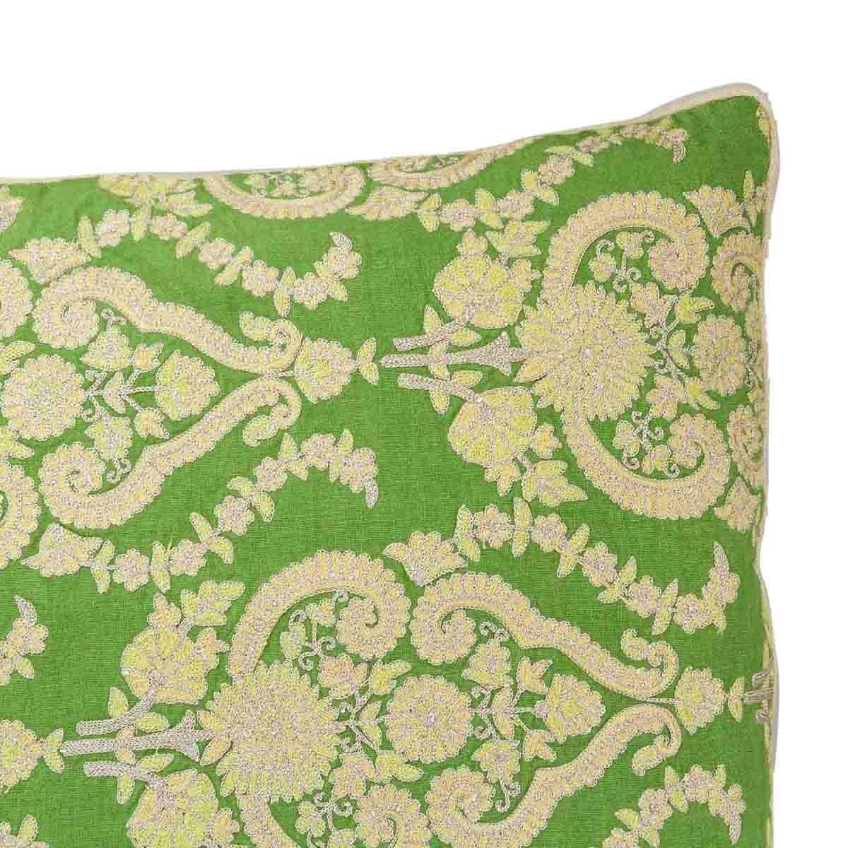 Aster 18 In X 18 In Green Cushion Cover - Home4u