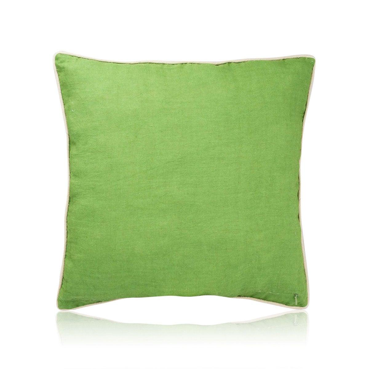 Aster 18 In X 18 In Green Cushion Cover - Home4u