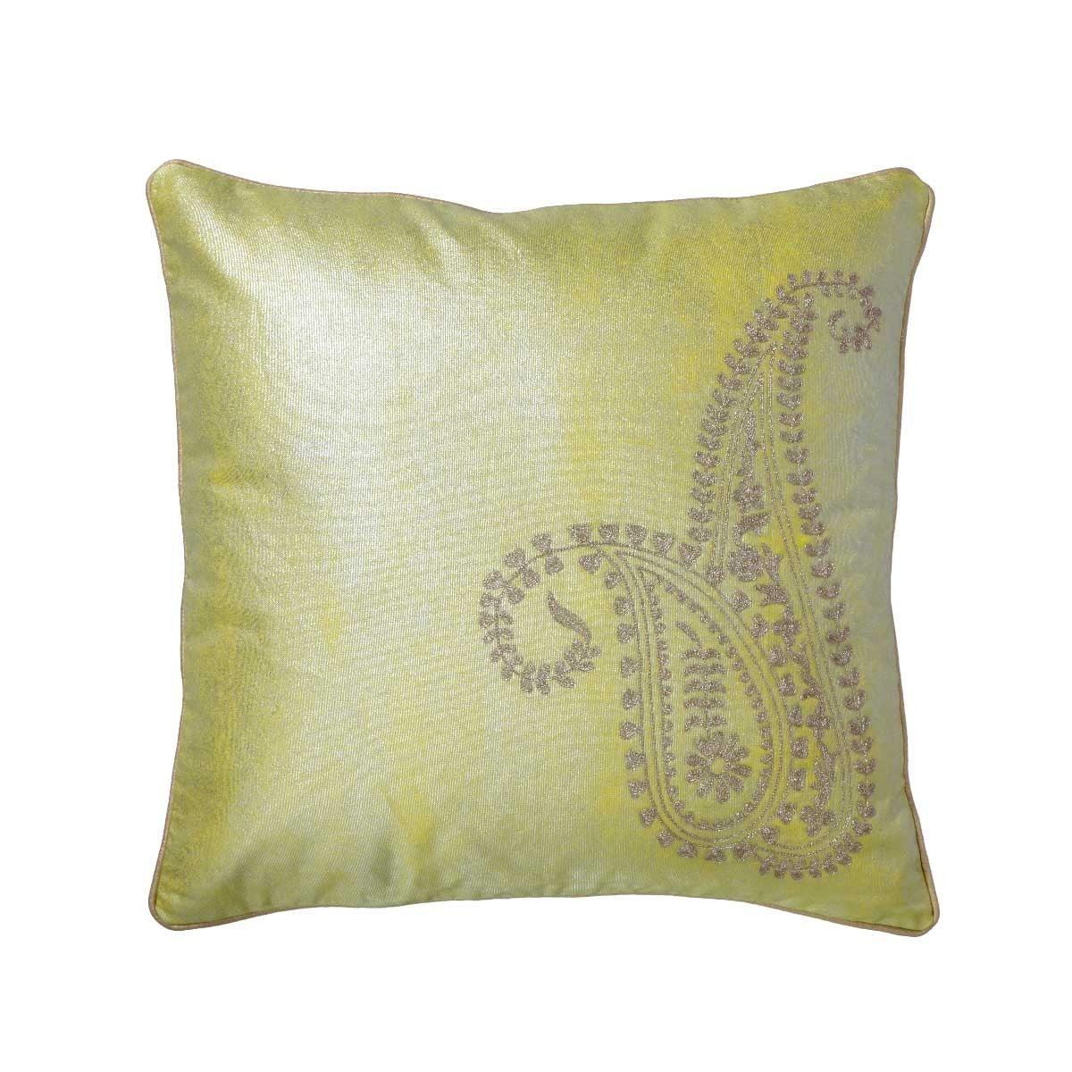 Verderia Bria 20 In X 20 In Green Cushion Cover - Home4u