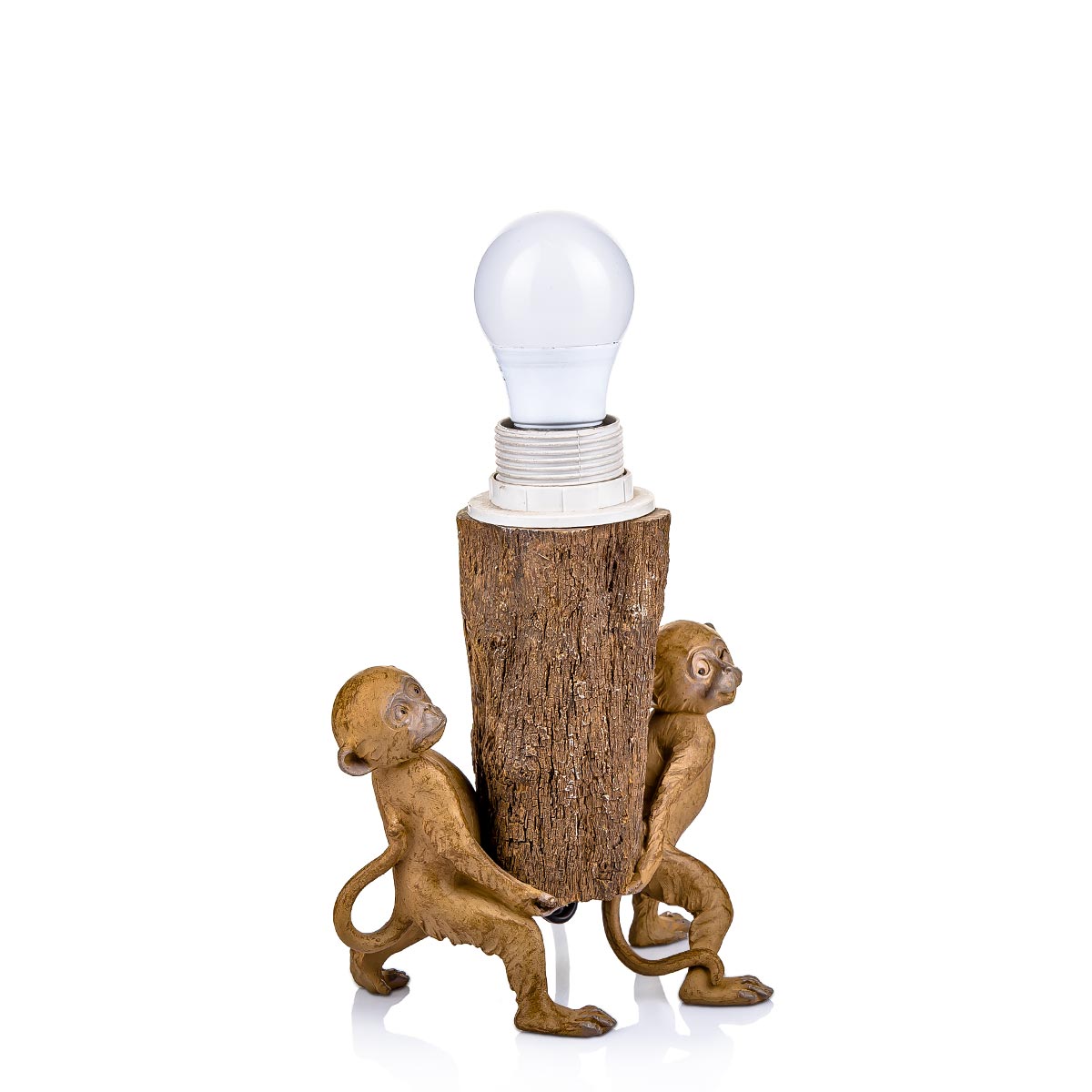 Stump Bonnet Monkeys Lamp