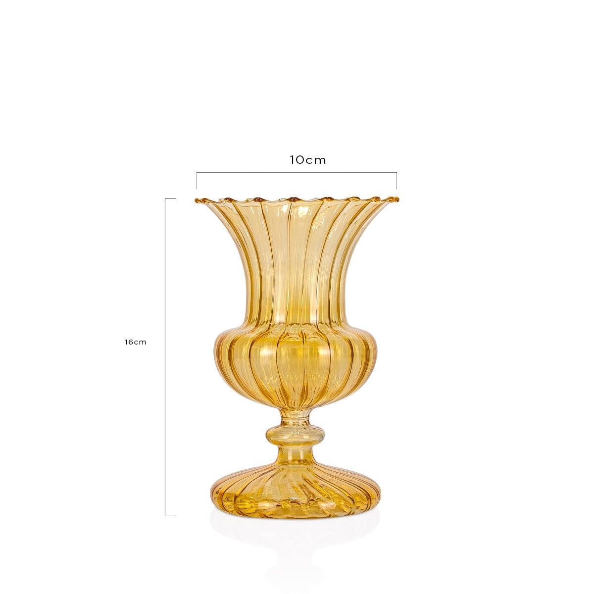 Mstari  Yellow Vase - Home4u