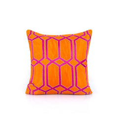 Natalaya 18 In X 18 In Orange Cushion Cover - Home4u